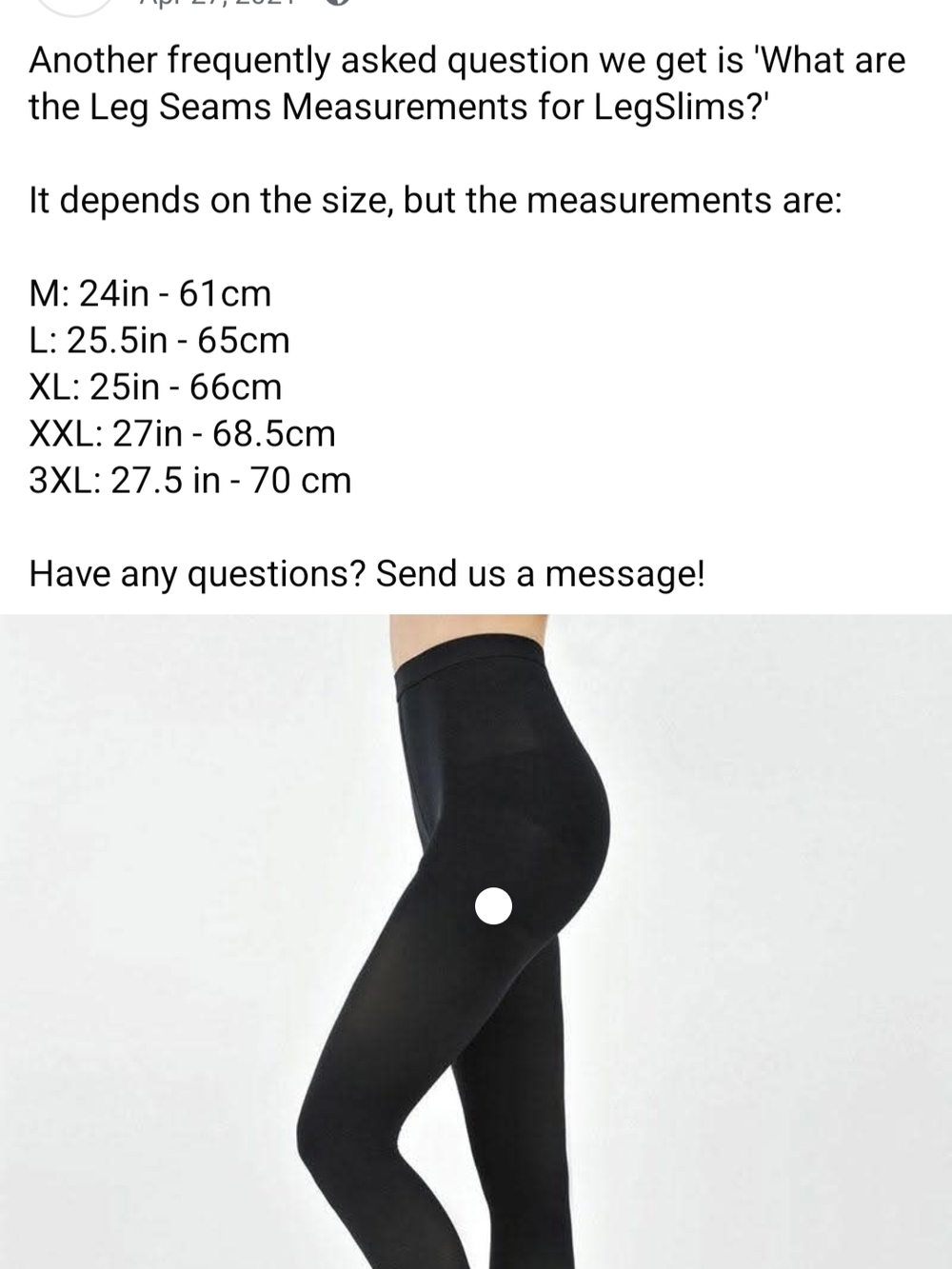 ✨NEW ✨ Legslims Medium to High-Waist Compression Shapewear Leggings - XXL Black - Picture 3 of 5